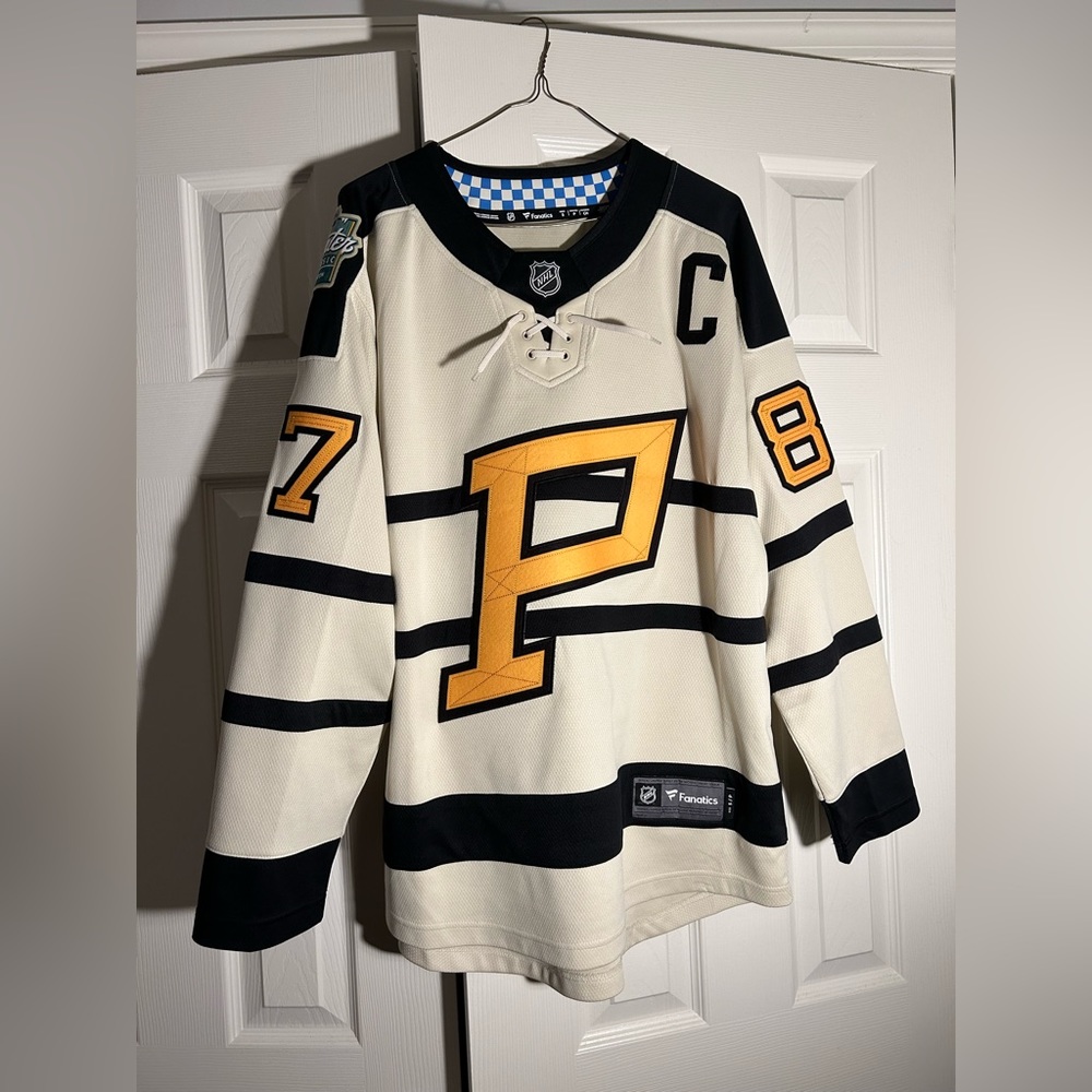 Fanatics Pittsburgh Penguins 2023 Winter Classic Sidney Crosby Jersey Size Small